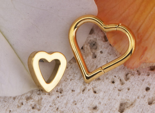 Кольцо-кликер Love Simple Gold 1.2 мм (16 G) фото 3